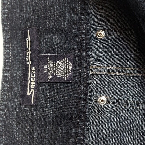 VTG Stephen Hardy SQUEEZE Denim Pencil Skirt 1990s Size 9/10 - Picture 8 of 8